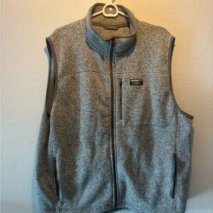 L.L. Bean Sweater Fleece Vest Mens XXL Gray